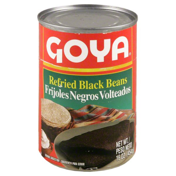 Goya Refried Black Beans Shop Canned & Dried Food at HEB