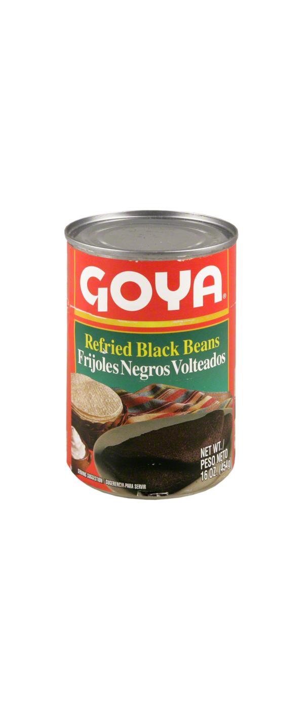 Goya Refried Black Beans; image 1 of 2