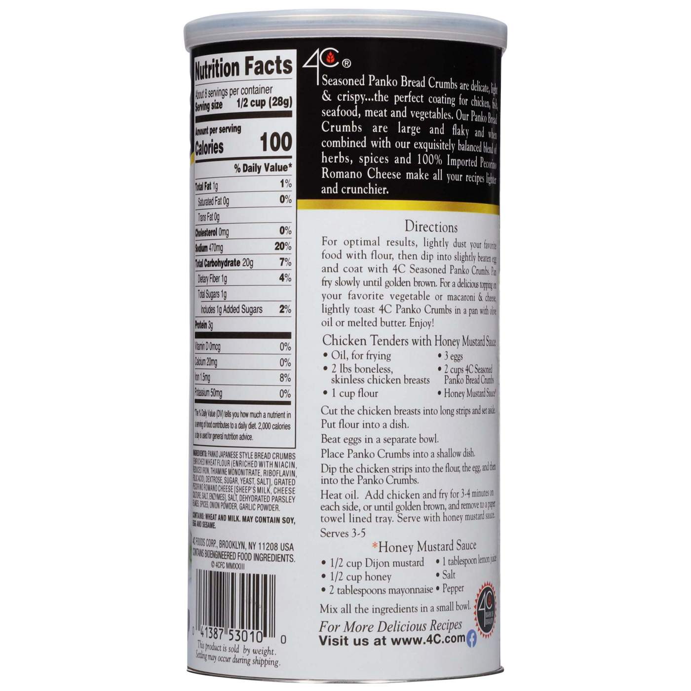 4C Japanese Style Panko Seasoned Bread Crumbs; image 5 of 5