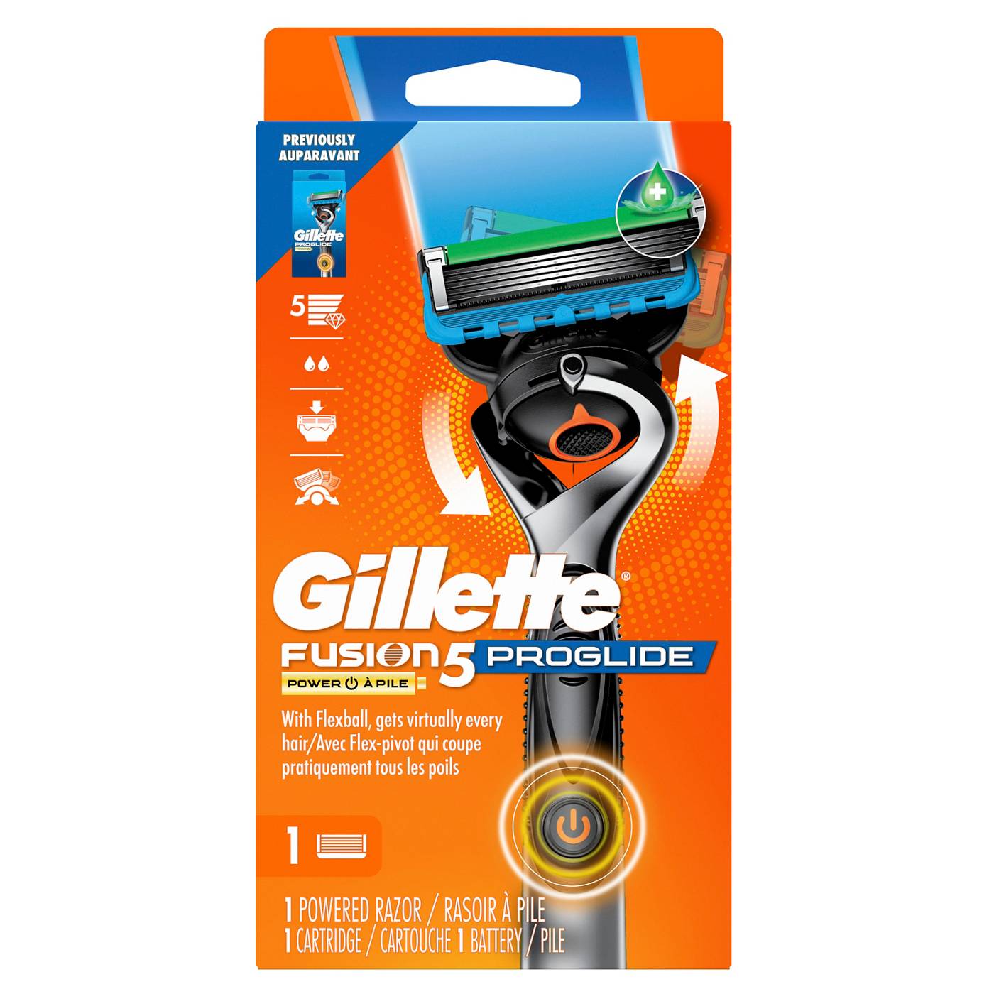 Gillette ProGlide Power Razor + 1 Blade Refill; image 4 of 9