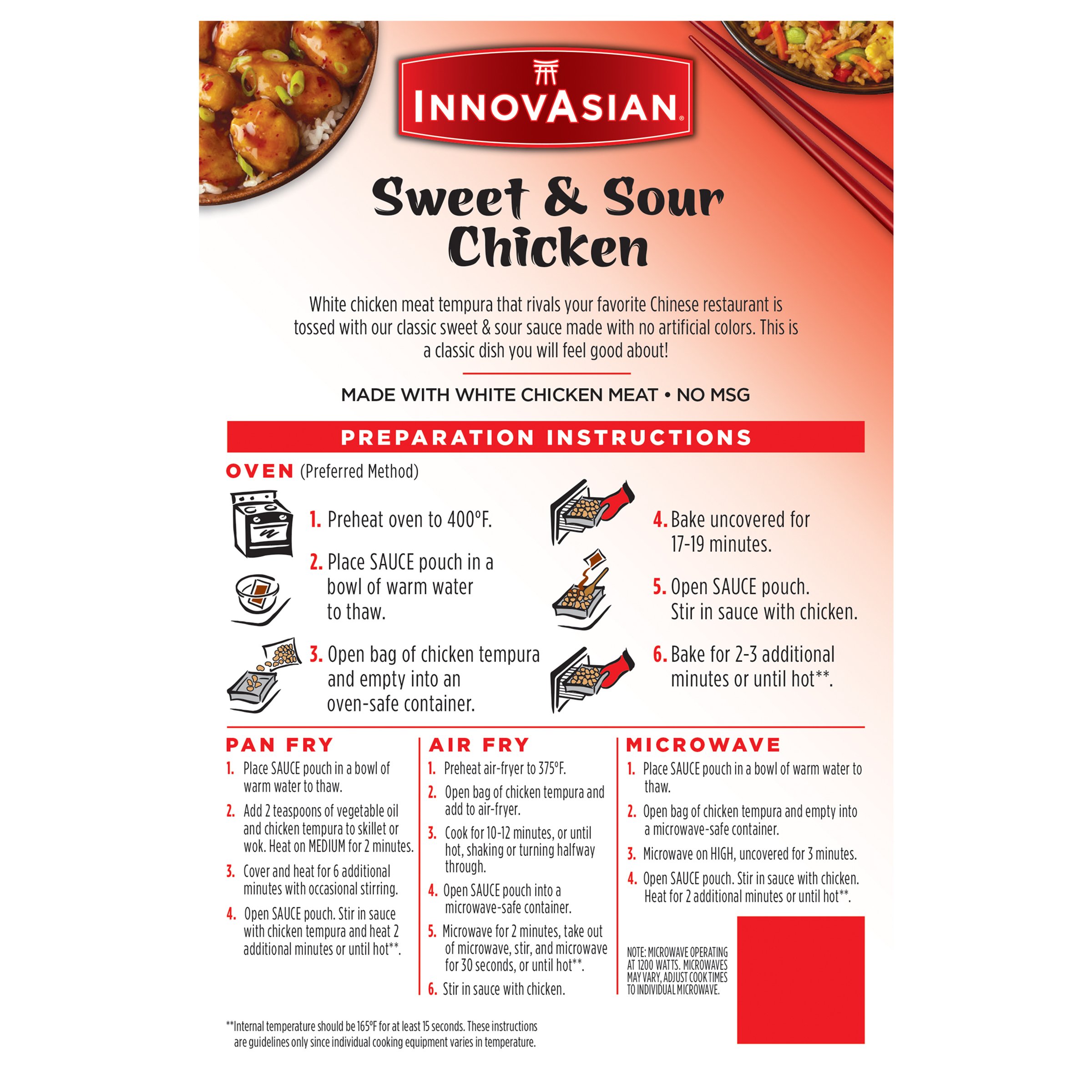 InnovAsian Frozen Sweet & Sour Chicken - Shop Entrees & Sides At H-E-B