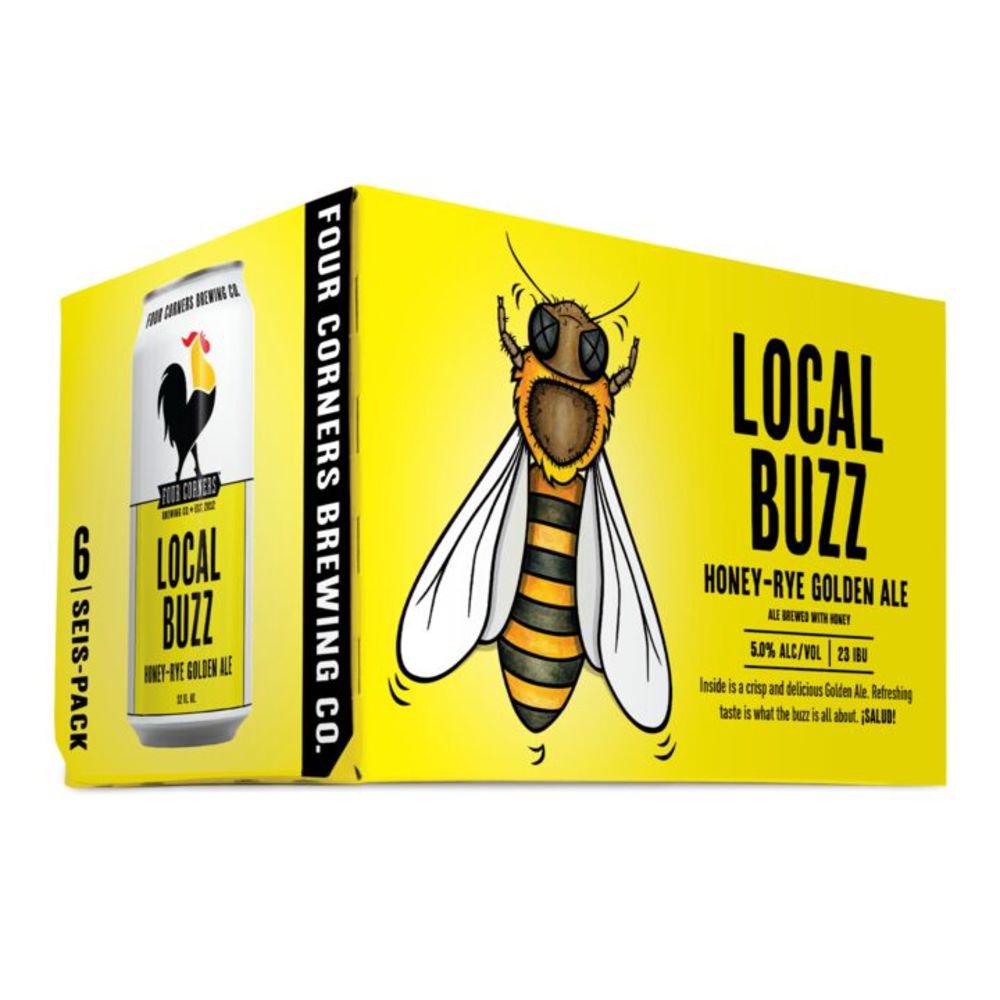 Four Corners Local Buzz Golden Ale Craft Beer 6 pk Cans, 12 oz
