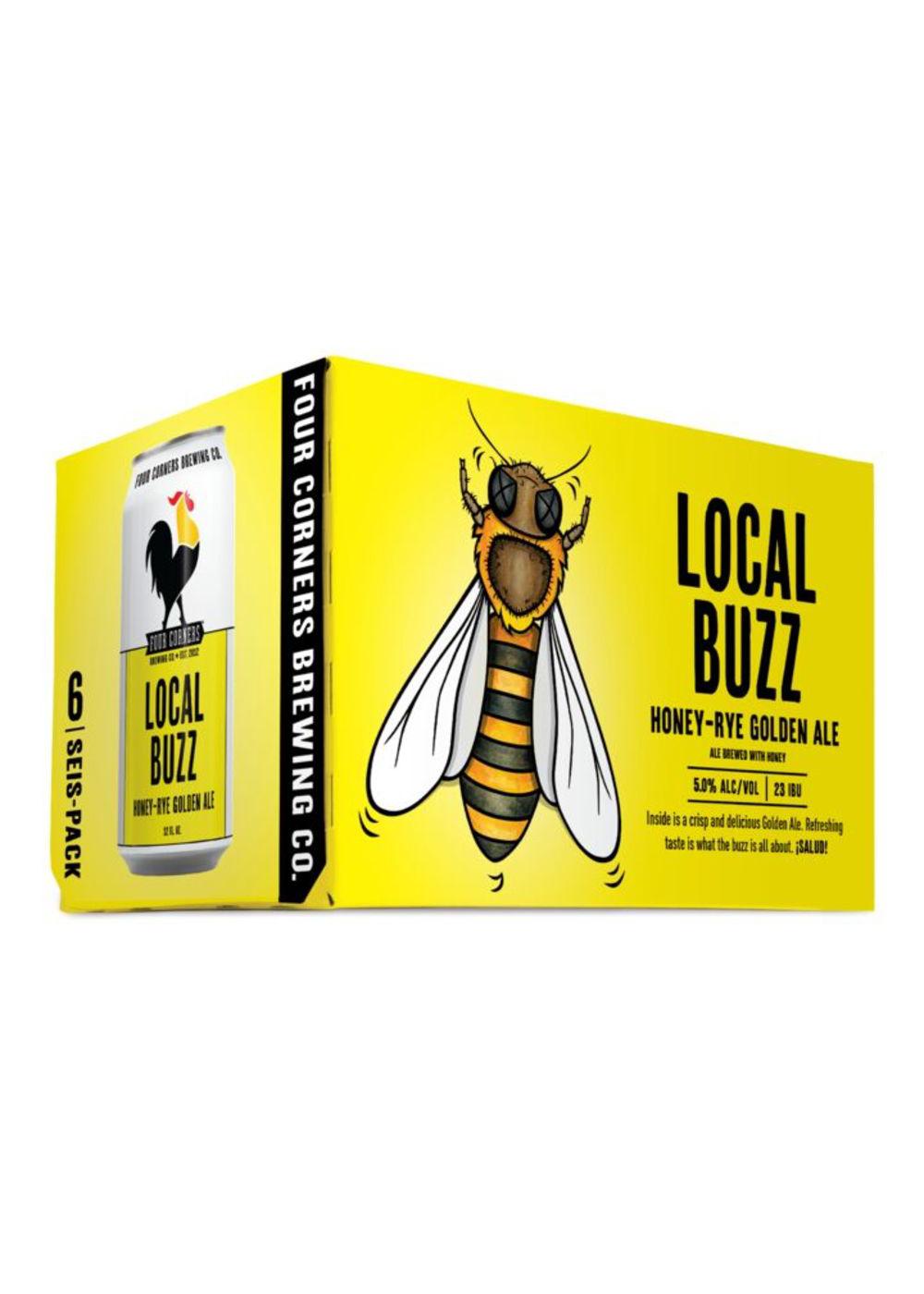Four Corners Local Buzz Golden Ale Craft Beer 6 pk Cans; image 1 of 4