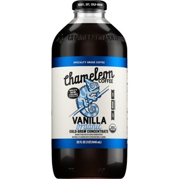 Chameleon Organic Vanilla Flavored Cold Brew Coffee Concentrate