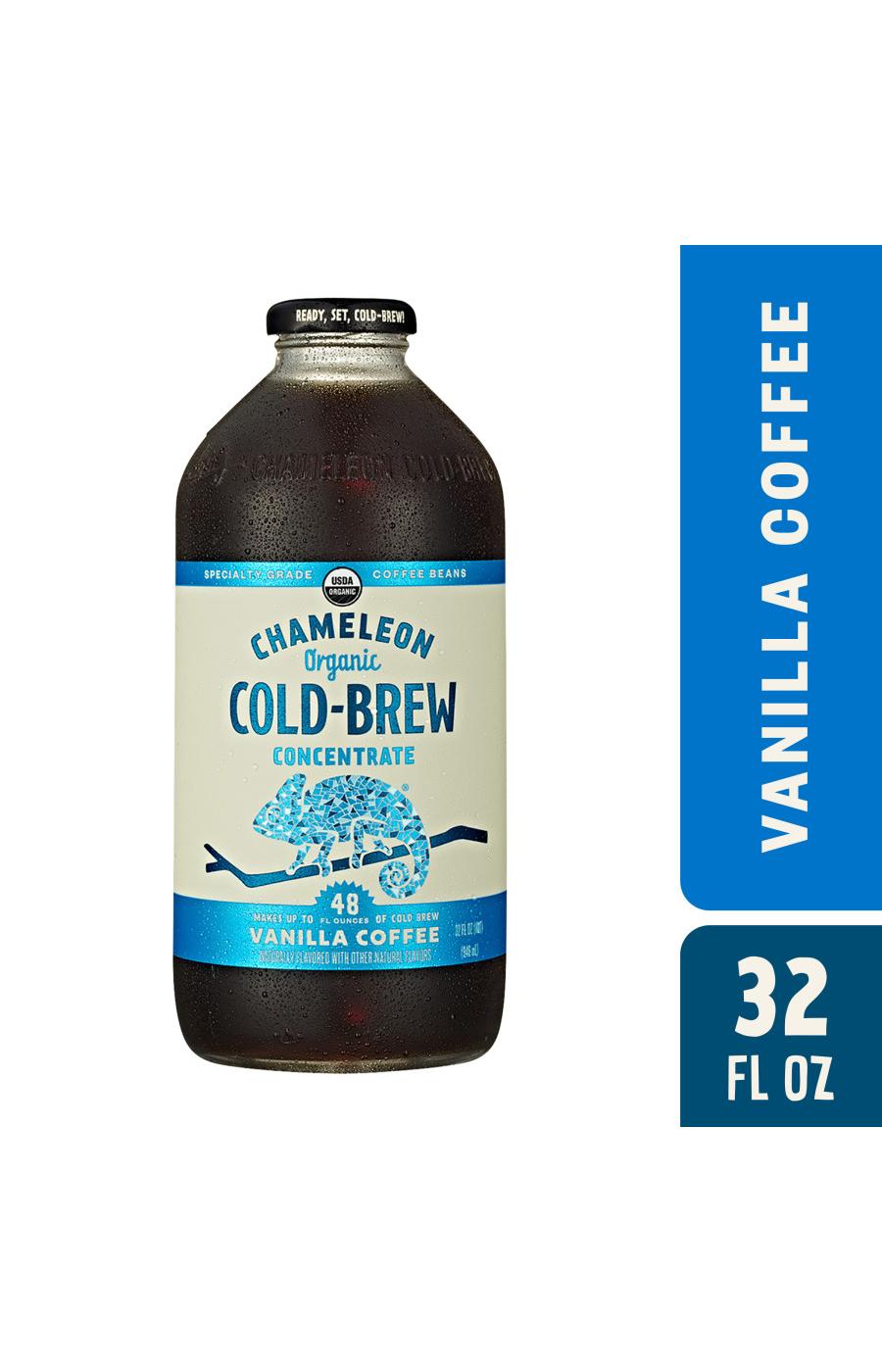 Chameleon Organic Vanilla Flavored Cold Brew Coffee Concentrate; image 7 of 8