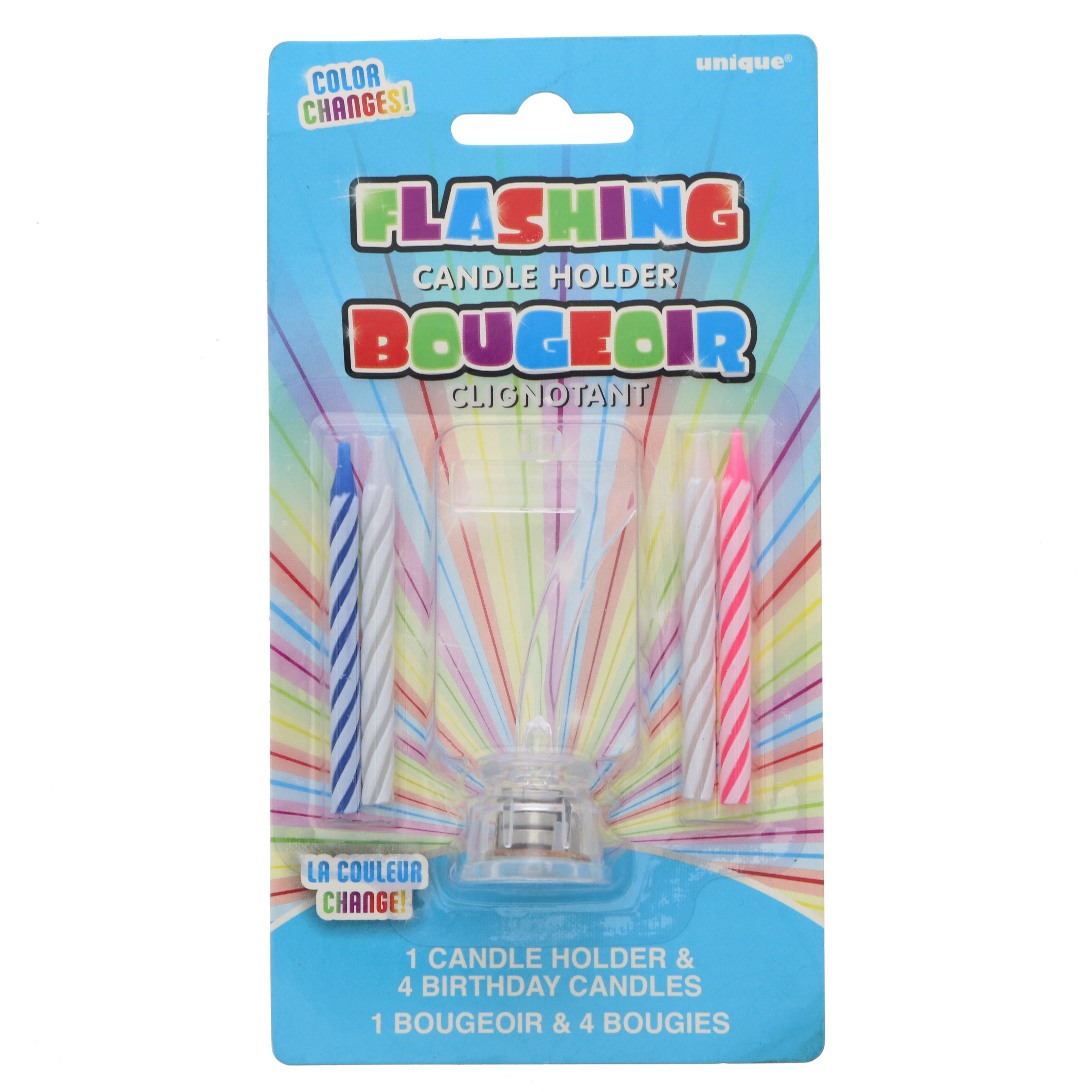 Unique Flashing Candle Holder With Birthday Candle, 7 Shop Birthday