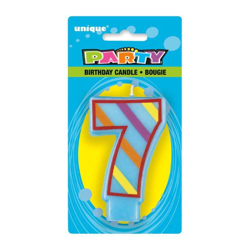 Unique Party Decorative Birthday Candle 7 Shop Birthday Candles at HEB