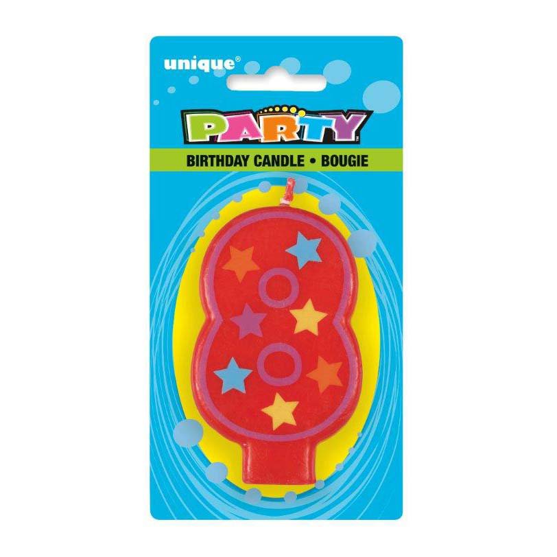 Unique Party Decorative Birthday Candle 8 Shop Birthday Candles at HEB