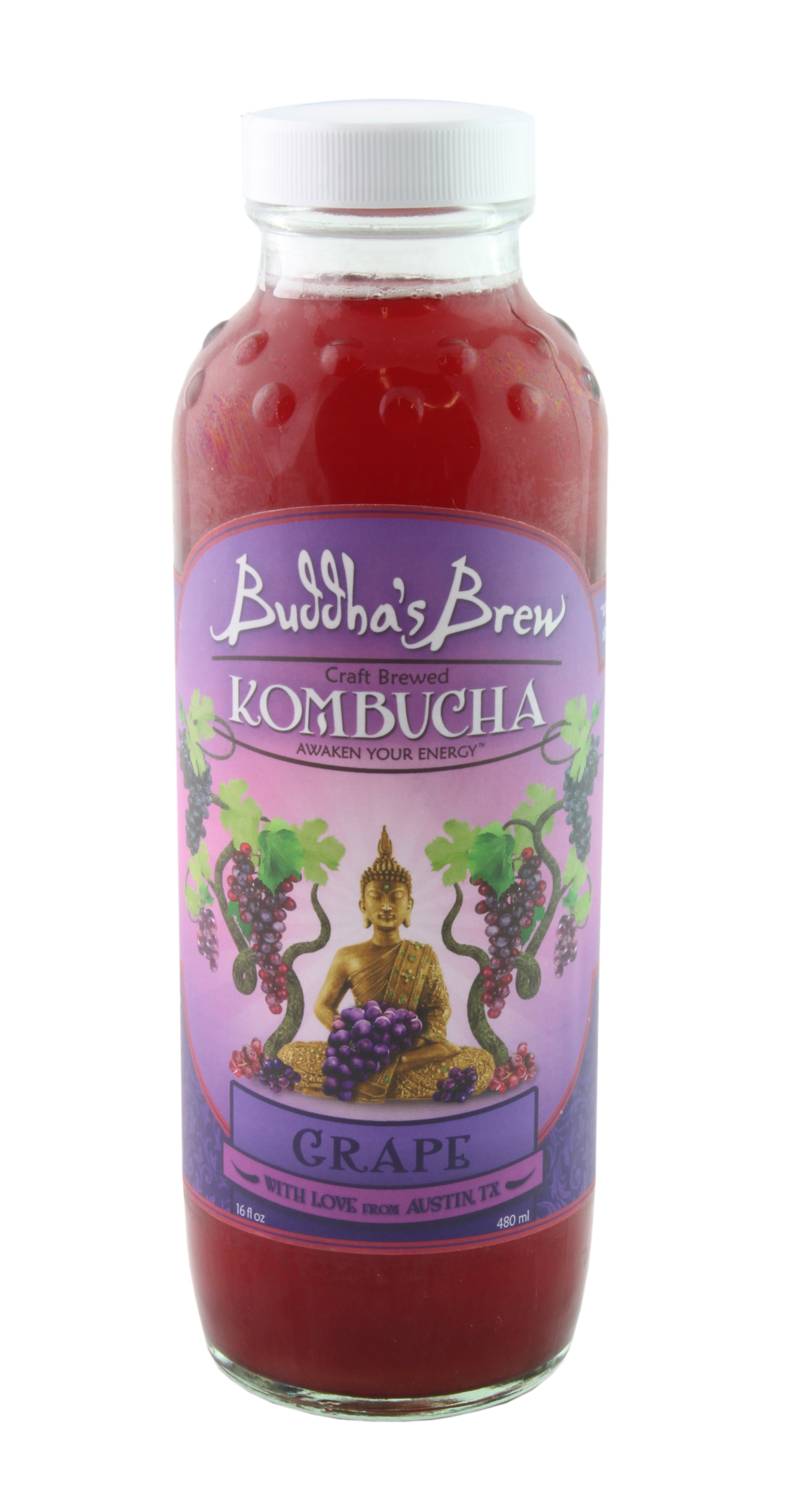 Buddha's Brew Grape Kombucha Shop Tea at HEB