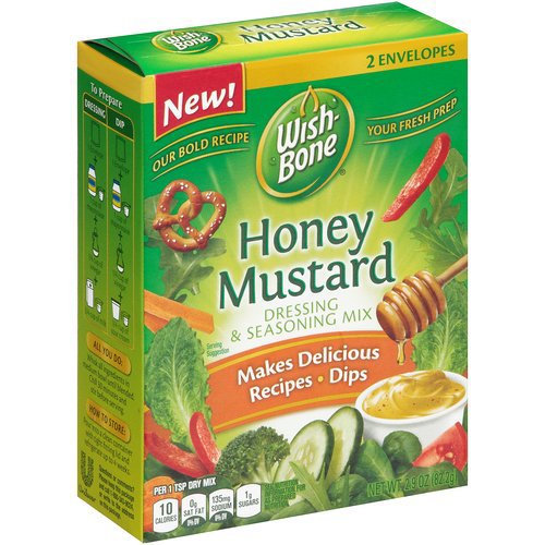 WishBone Honey Mustard Dressing And Seasoning Mix Shop Salad dressings at HEB