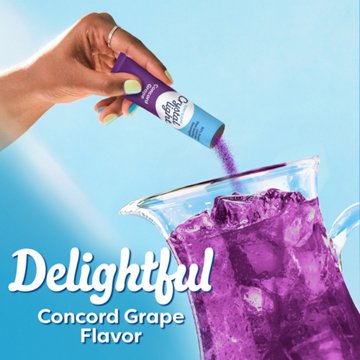 Crystal Light Zero Sugar Drink Mix Picther Packets - Concord Grape, 6 ct