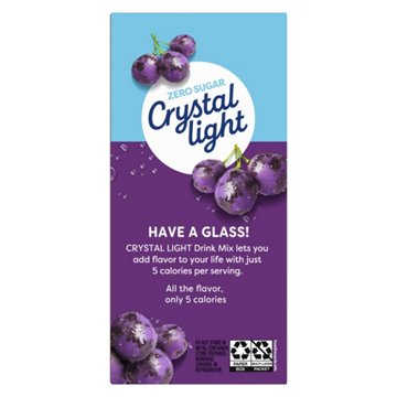 Crystal Light Zero Sugar Drink Mix Picther Packets - Concord Grape, 6 ct