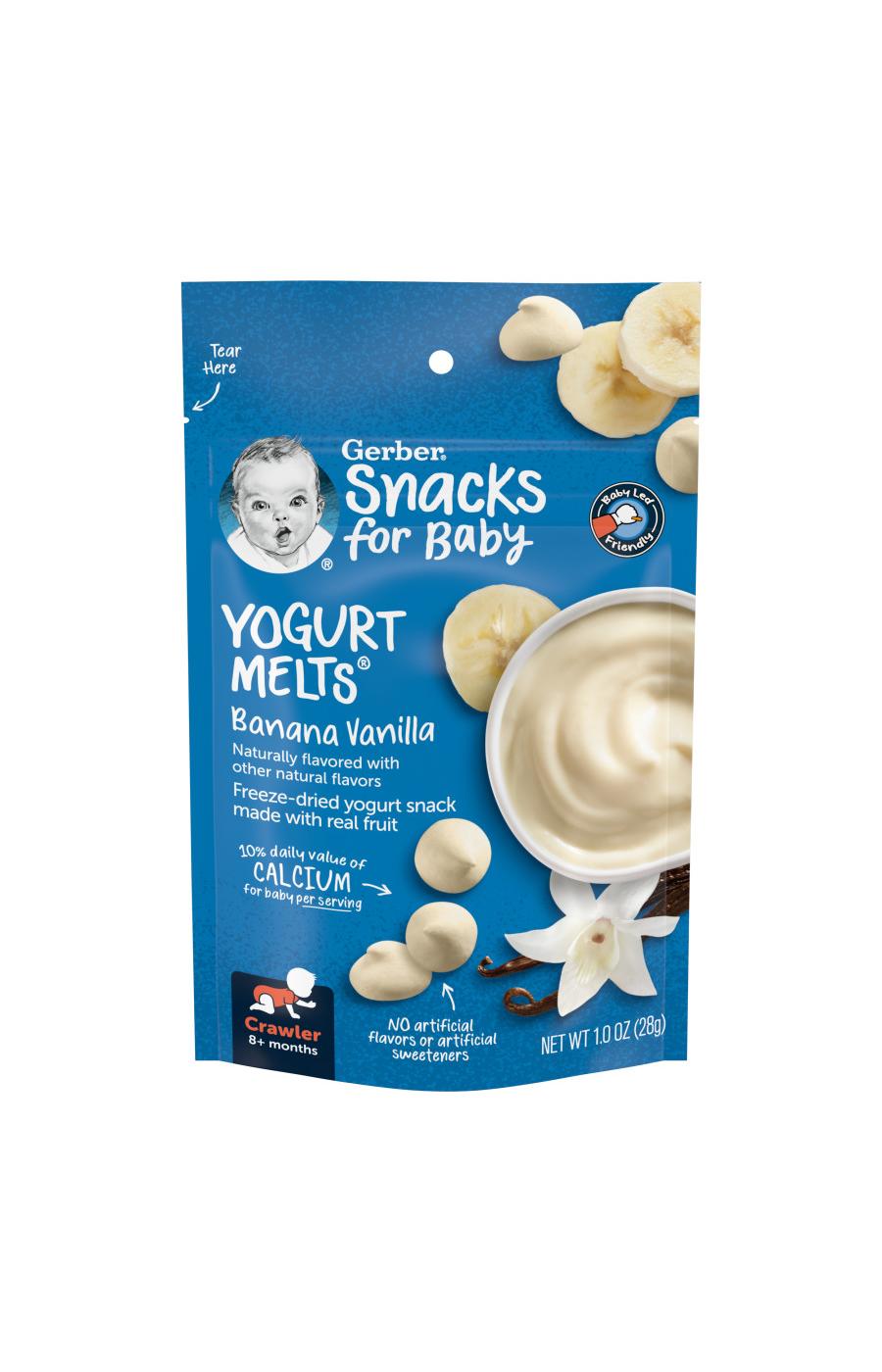 Gerber Snacks for Baby Yogurt Melts - Banana Vanilla; image 1 of 8
