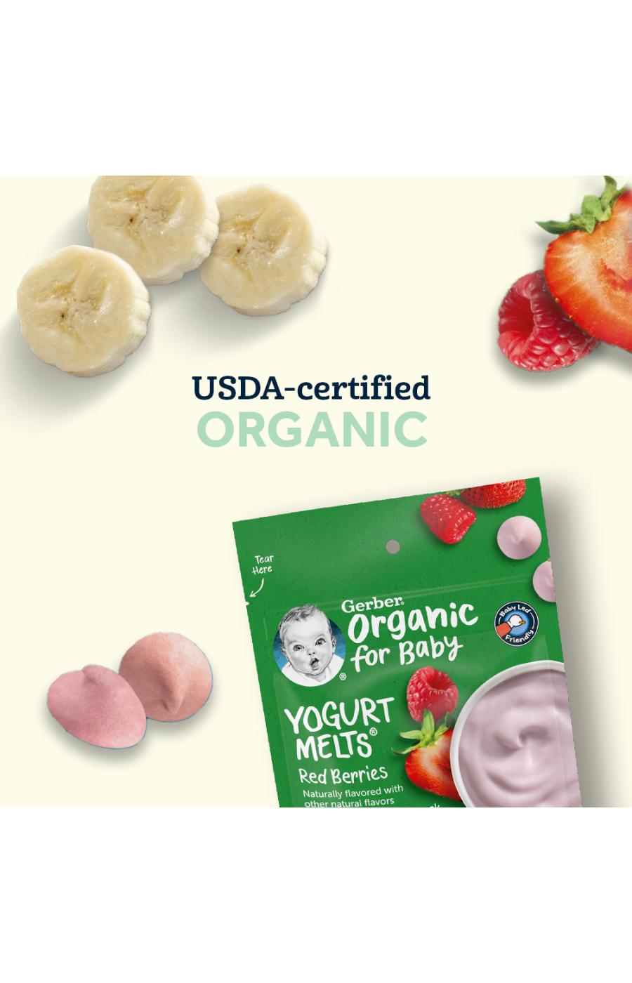 Gerber Organic for Baby Yogurt Melts - Banana & Strawberry; image 5 of 8