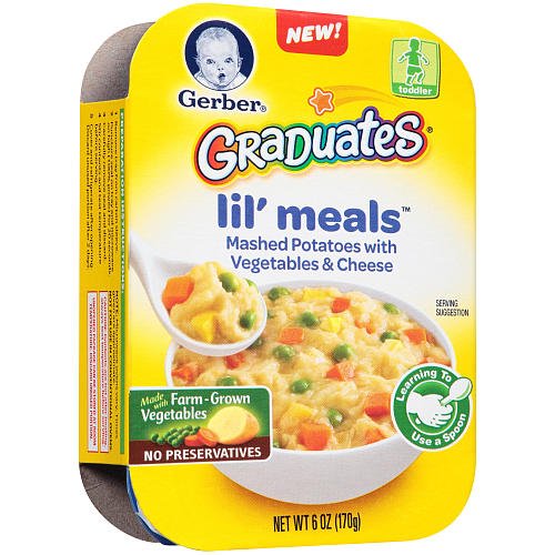 Gerber Graduates Lil' Meals Mashed Potatoes with Vegetables and Cheese ...