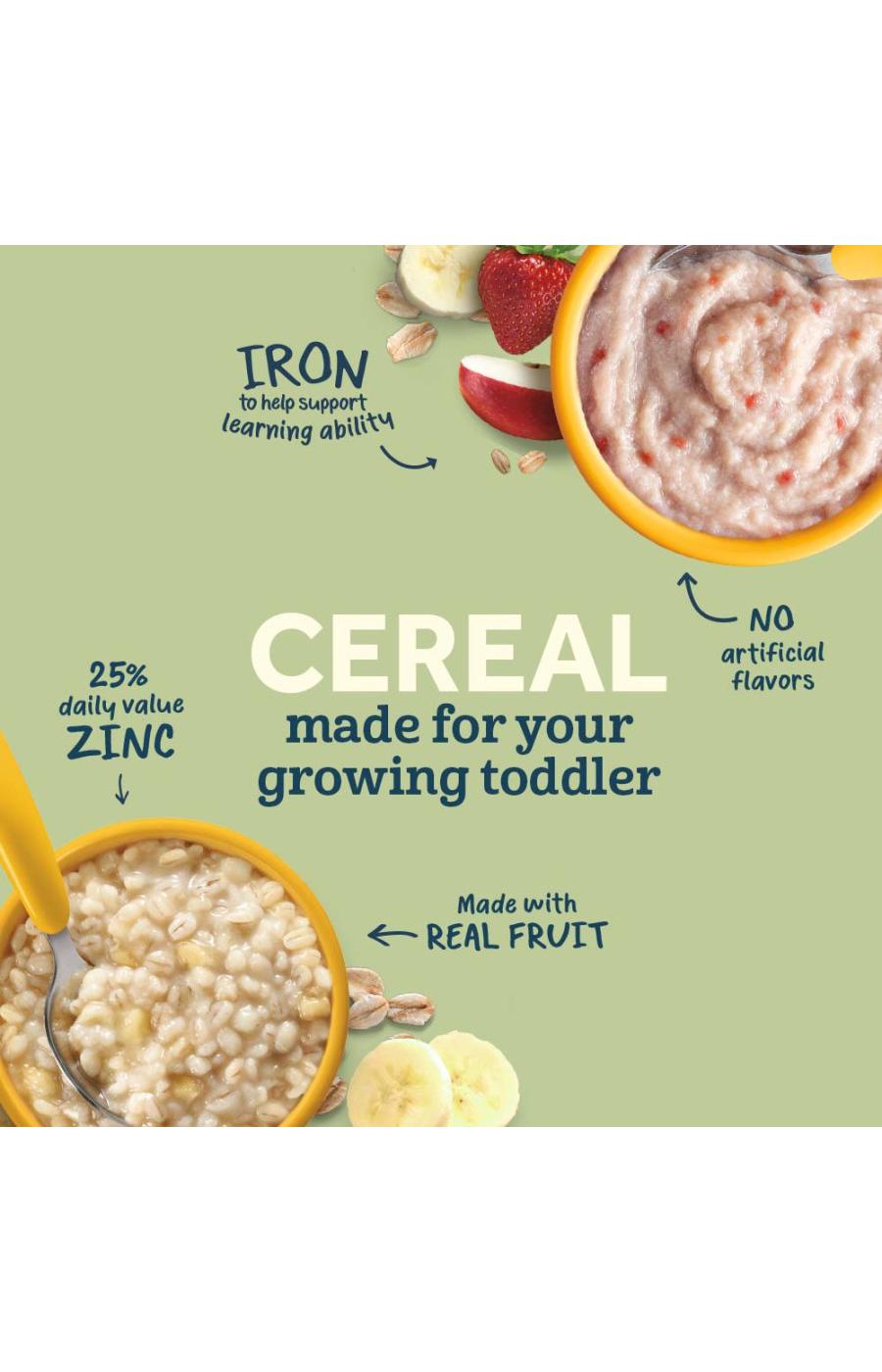 Gerber Mealtime for Toddler Oatmeal & Barley - Bananas & Cream; image 4 of 8