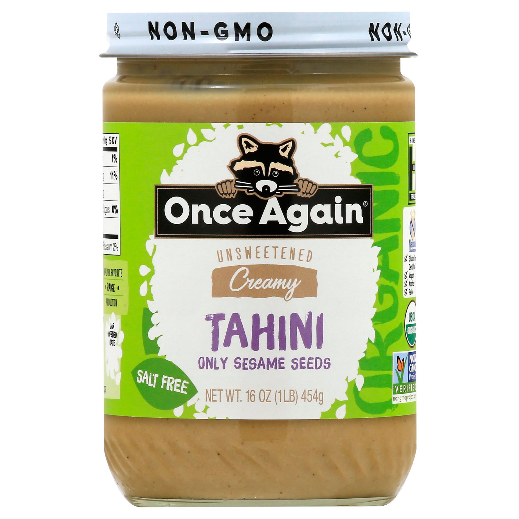 Once Again Organic Tahini Nut Butter