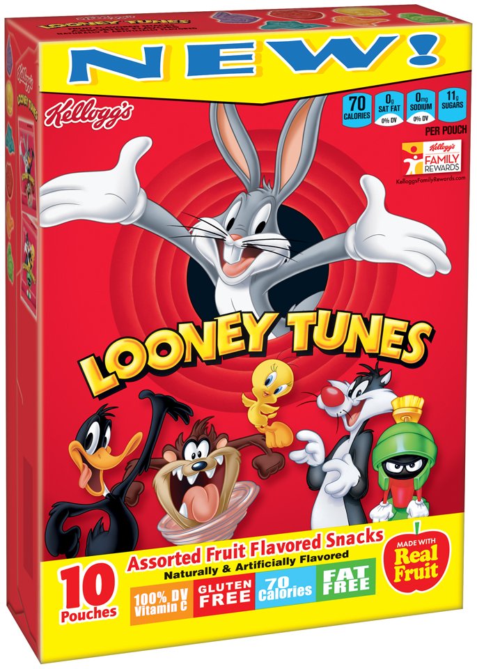 Kellogg's Looney Tunes Assorted Fruit Flavored Snacks - Shop Fruit ...