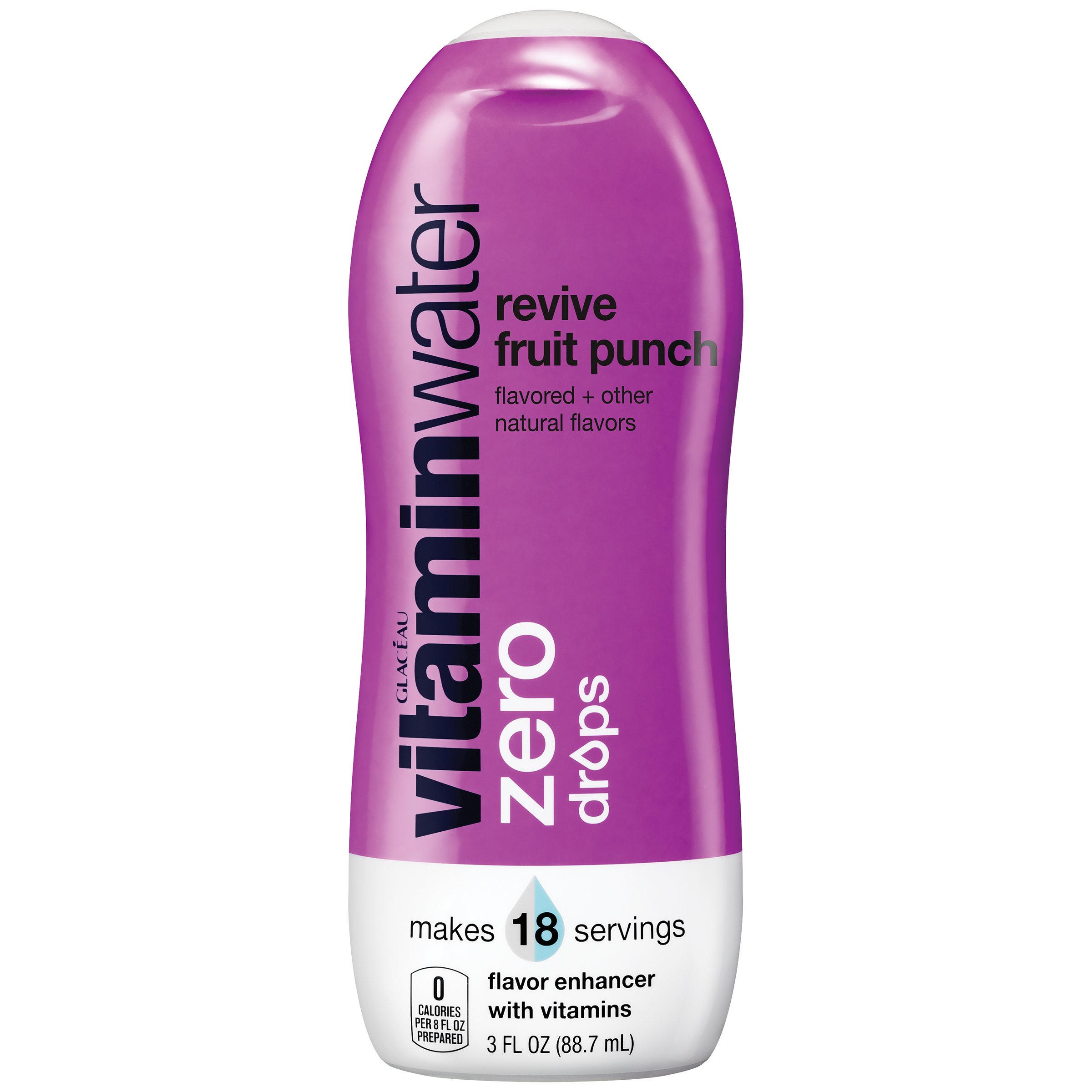 Glaceau Vitaminwater Revive Fruit Punch Zero Drops Flavor Enhancer ...