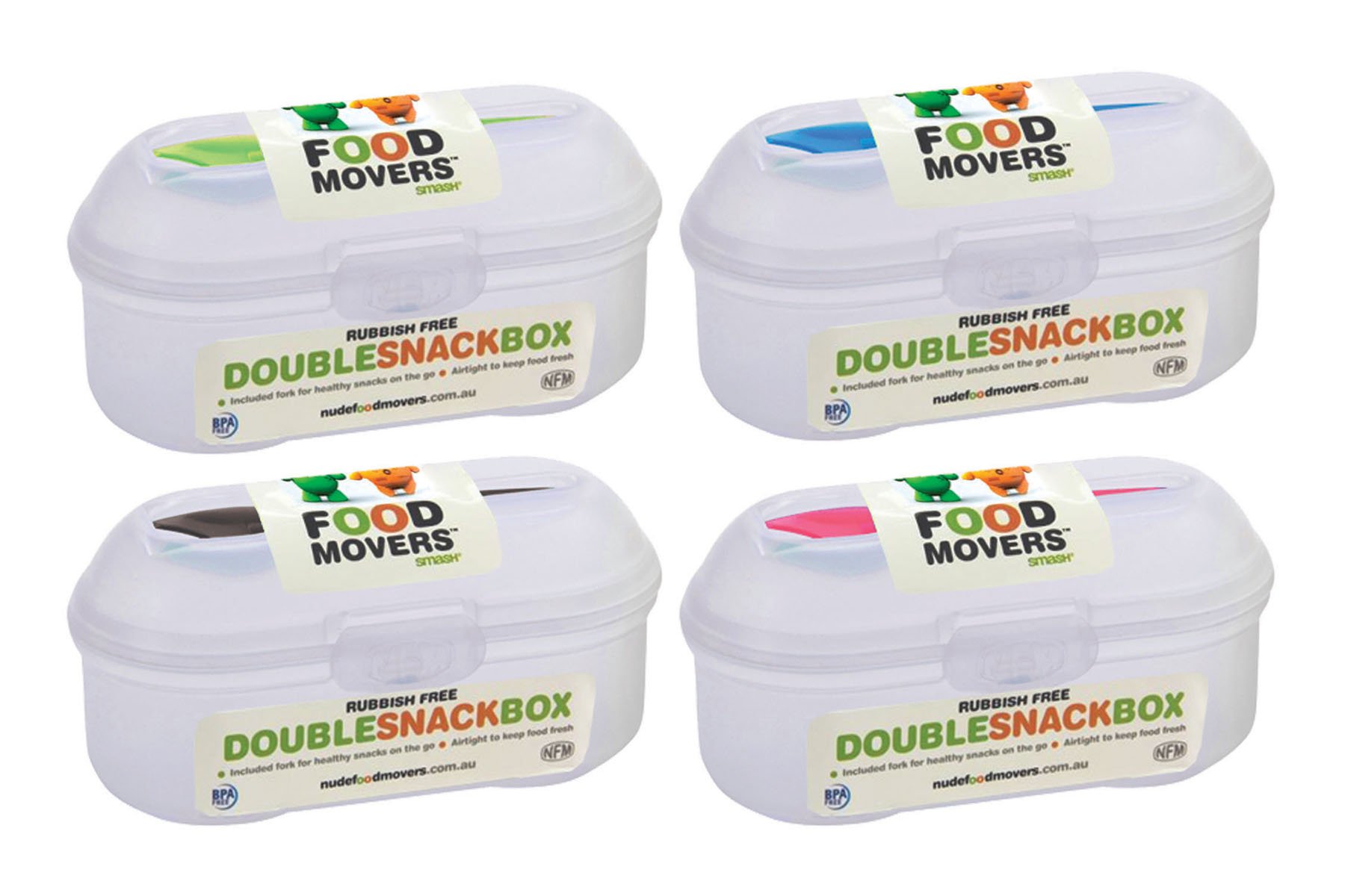 Smash Nude Food Movers Double Snack Box - Shop Food Storage at H-E-B