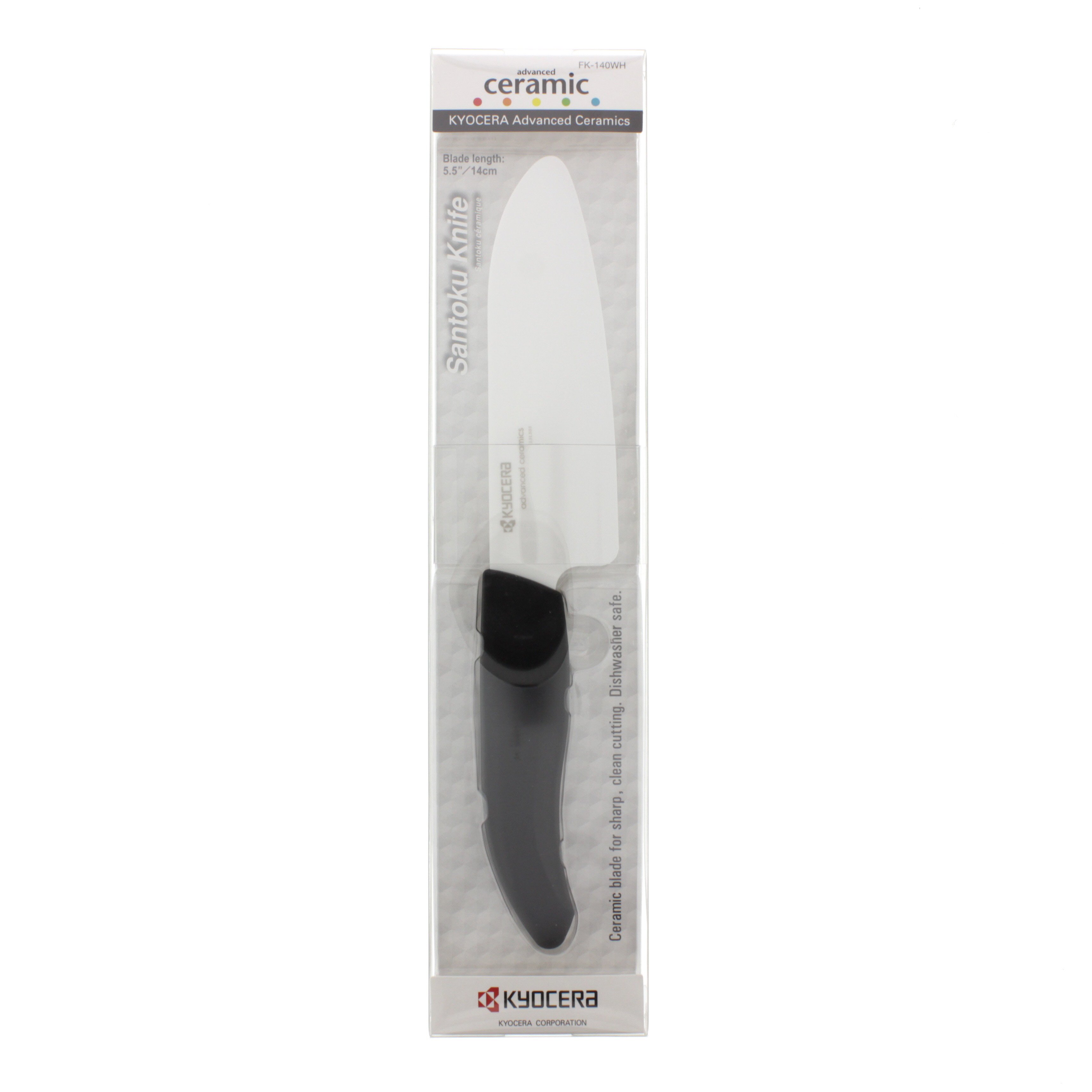 Kyocera Advanced Ceramics Knife, Santoku, 5.5 Inches