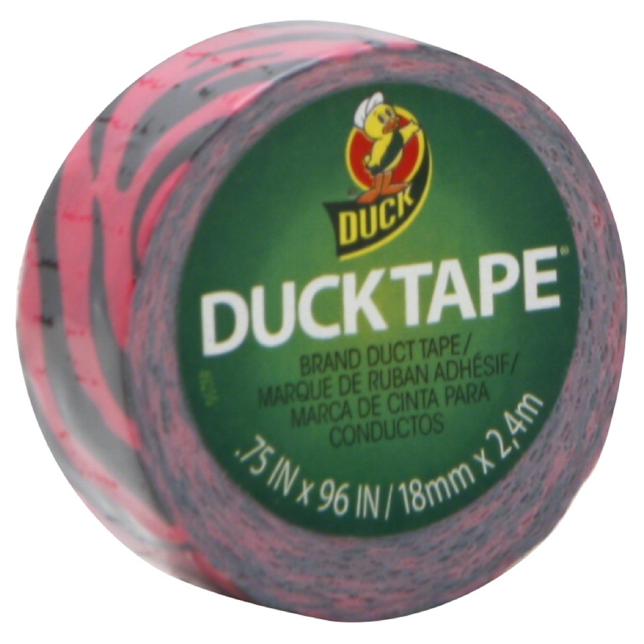 Duck Pink Zebra Duct Tape 5 Yards Shop Adhesives & Tape at HEB