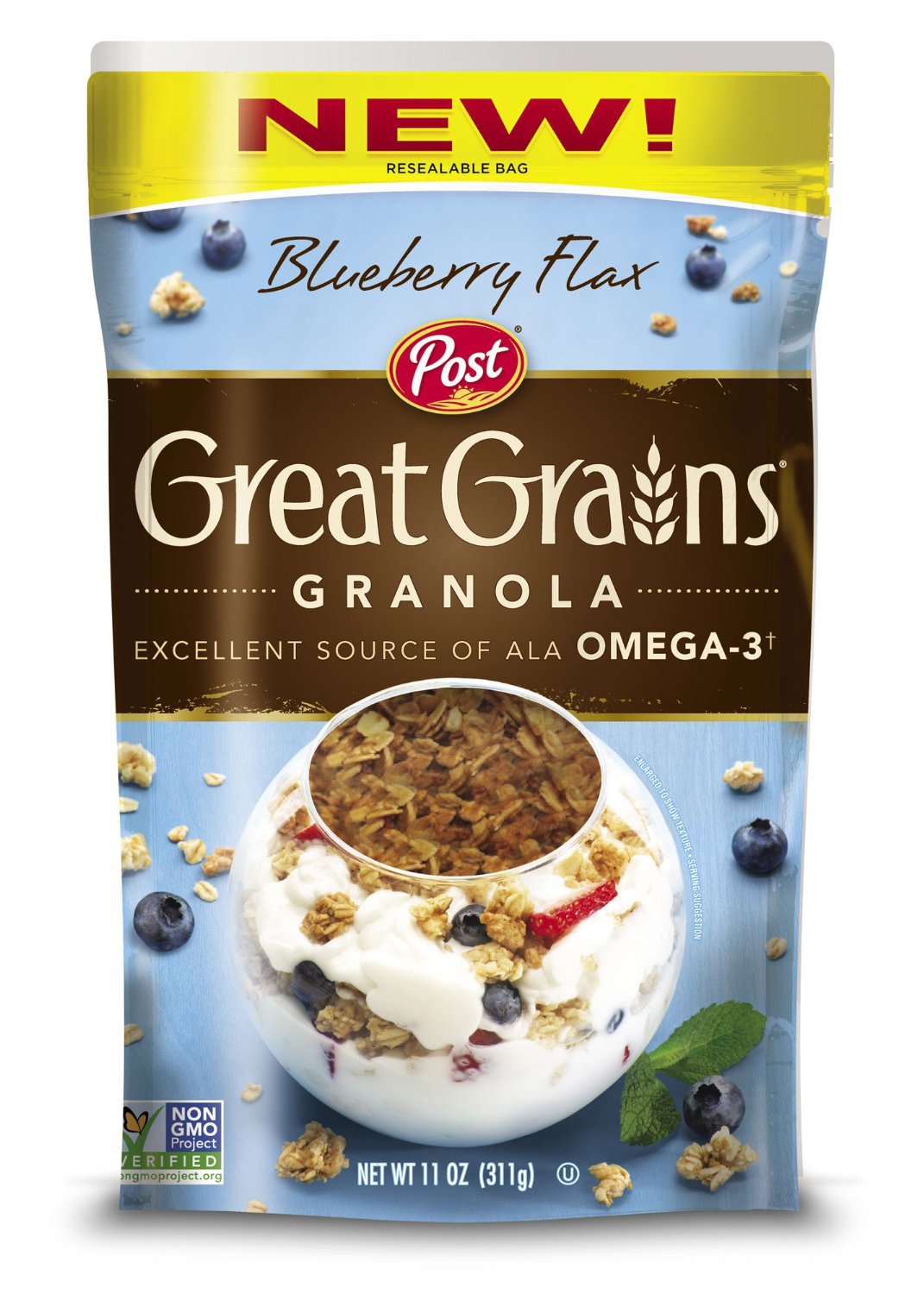 Great Grains Post Great Grains Granola Blueberry Flax - Shop Granola ...