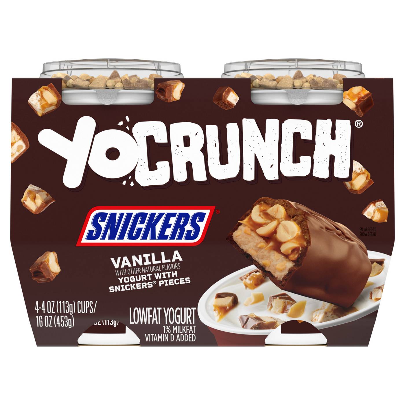 YoCrunch Low-Fat Vanilla with Snickers Yogurt; image 1 of 9