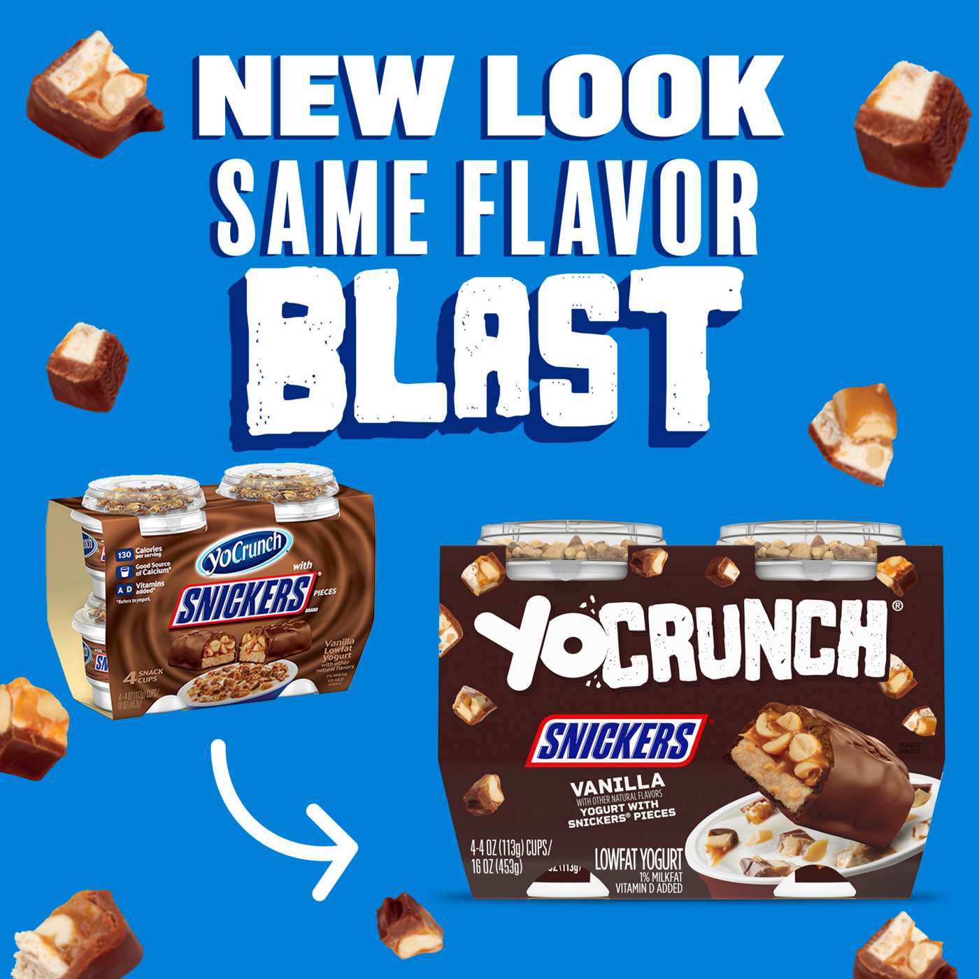 YoCrunch Low-Fat Vanilla with Snickers Yogurt; image 5 of 9