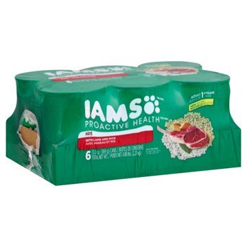 IAMS Proactive Health Adult Wet Dog Food - Classic Ground with Lamb and Whole Grain Rice