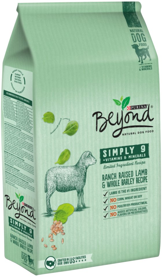 Beyond Simply 9 Ranch Raised Lamb and Whole Barley Dry Adult Dog Food ...
