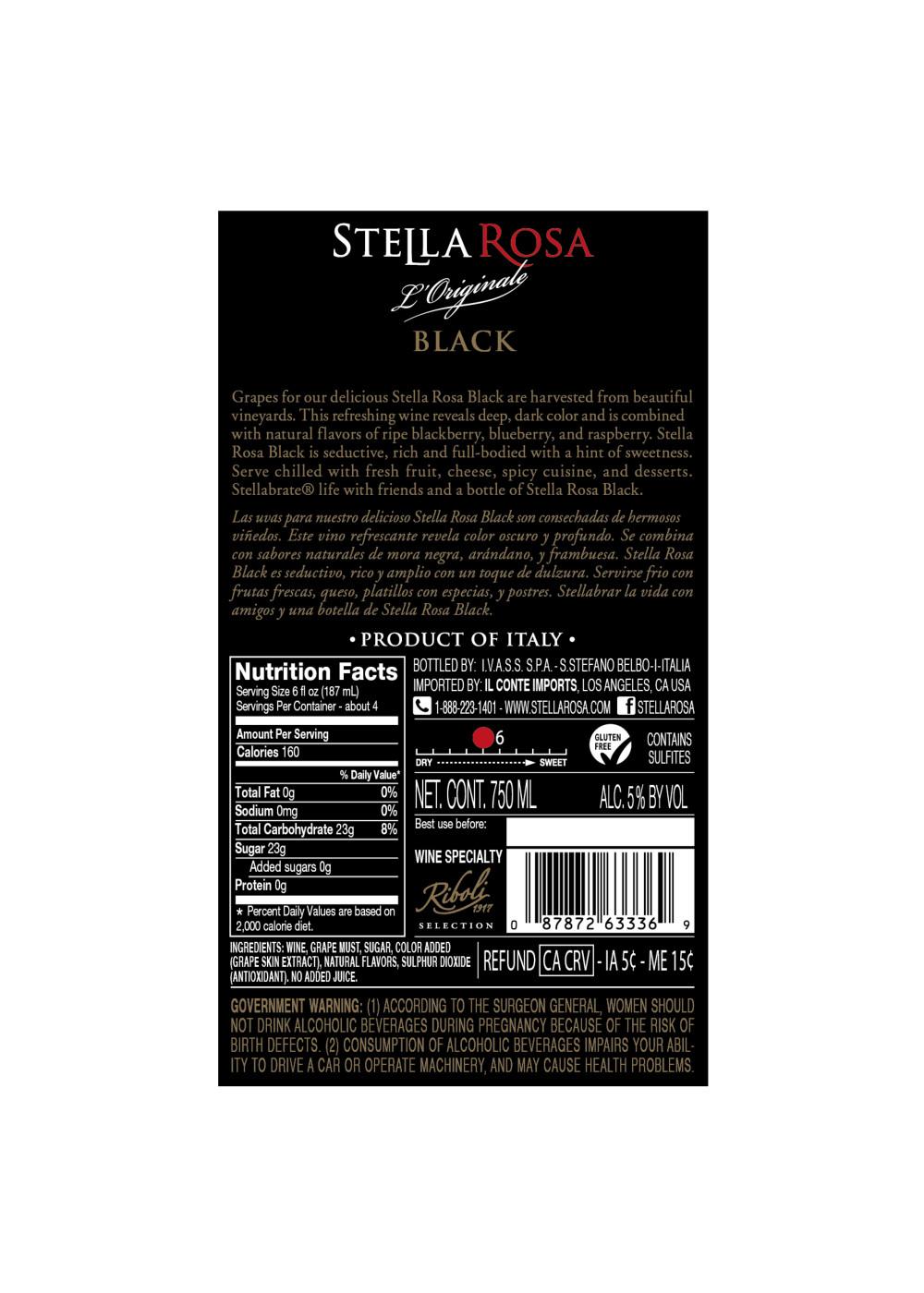 Stella Rosa Stella Black; image 2 of 6