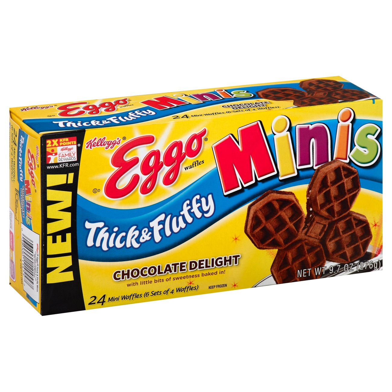 Eggo Thick Fluffy Mini Chocolate Waffles Shop Entrees Sides At H E B