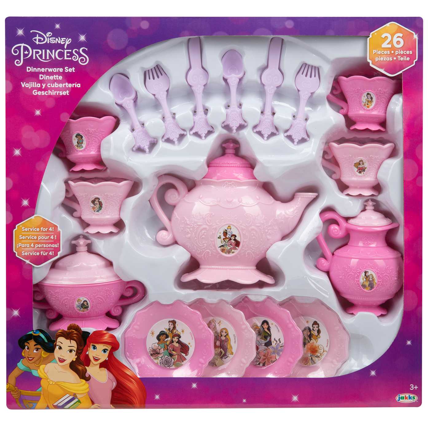 26 Piece Disney Princess Dinnerware Set