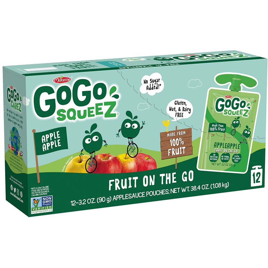 GoGo squeeZ Applesauce Pouches, Apple Apple Shop Apples at HEB