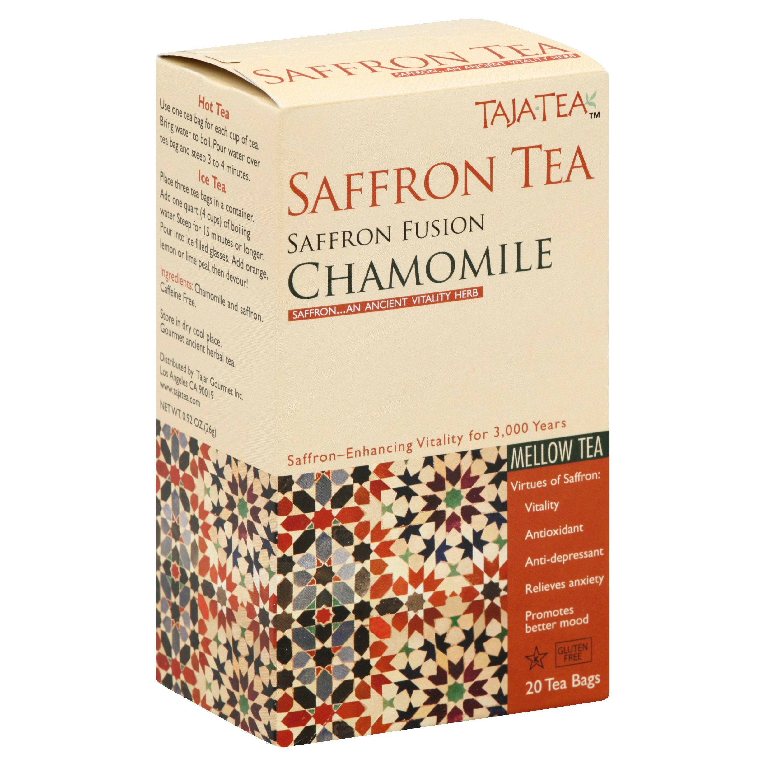 TajaTea Saffron Fusion Chamomile, 20 ct