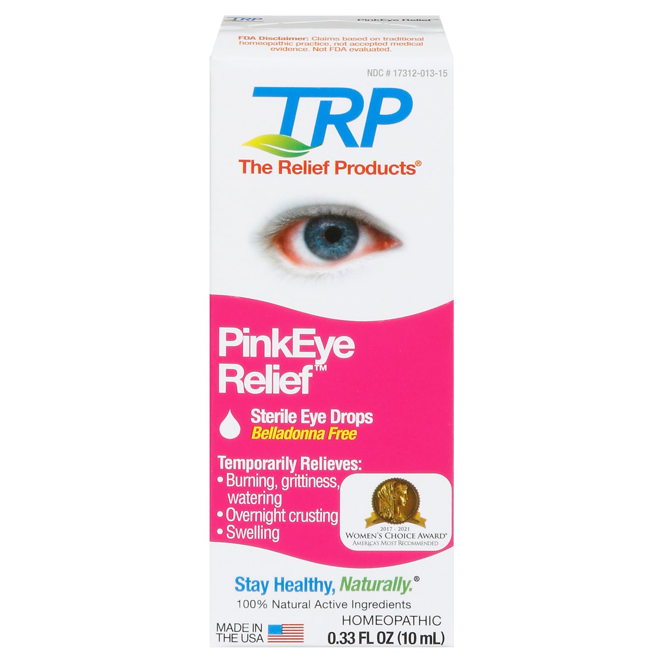 The Relief Products Pinkeye Relief Sterile Homeopathic Eye Drops Shop Eye Drops Lubricants At H E B