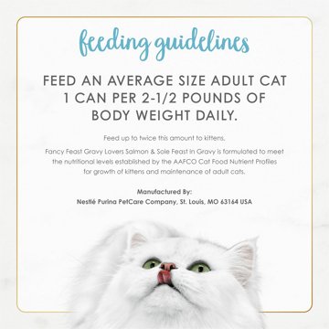 Fancy Feast Purina Gravy Lovers Gourmet Wet Cat Food - Salmon and Sole Feast