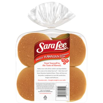 Sara Lee Hawaiian Sandwich Buns, 8 ct
