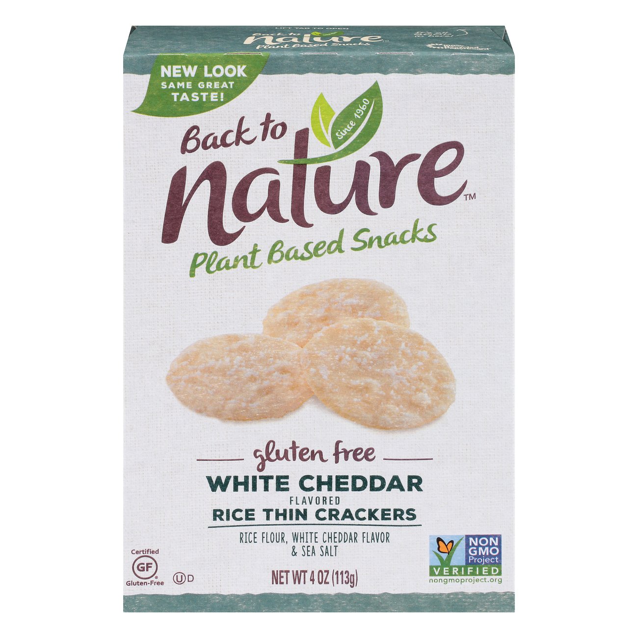 Back To Nature Gluten Free Rice Thins White Cheddar Shop Crackers Breadsticks At H E B