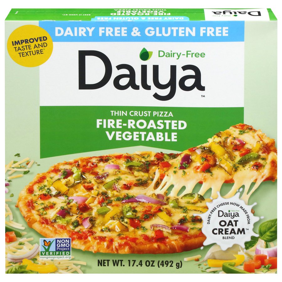 Daiya Dairy Free Gluten Free Thin Crust Pizza - Fire Roasted Vegetable, 17.4 oz