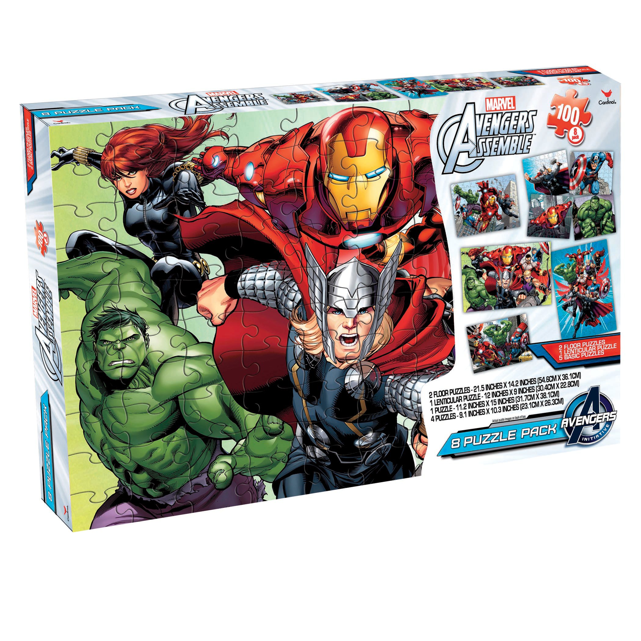 Cardinal Industries Marvel Avengers Assemble 100 Piece Puzzle Pack 