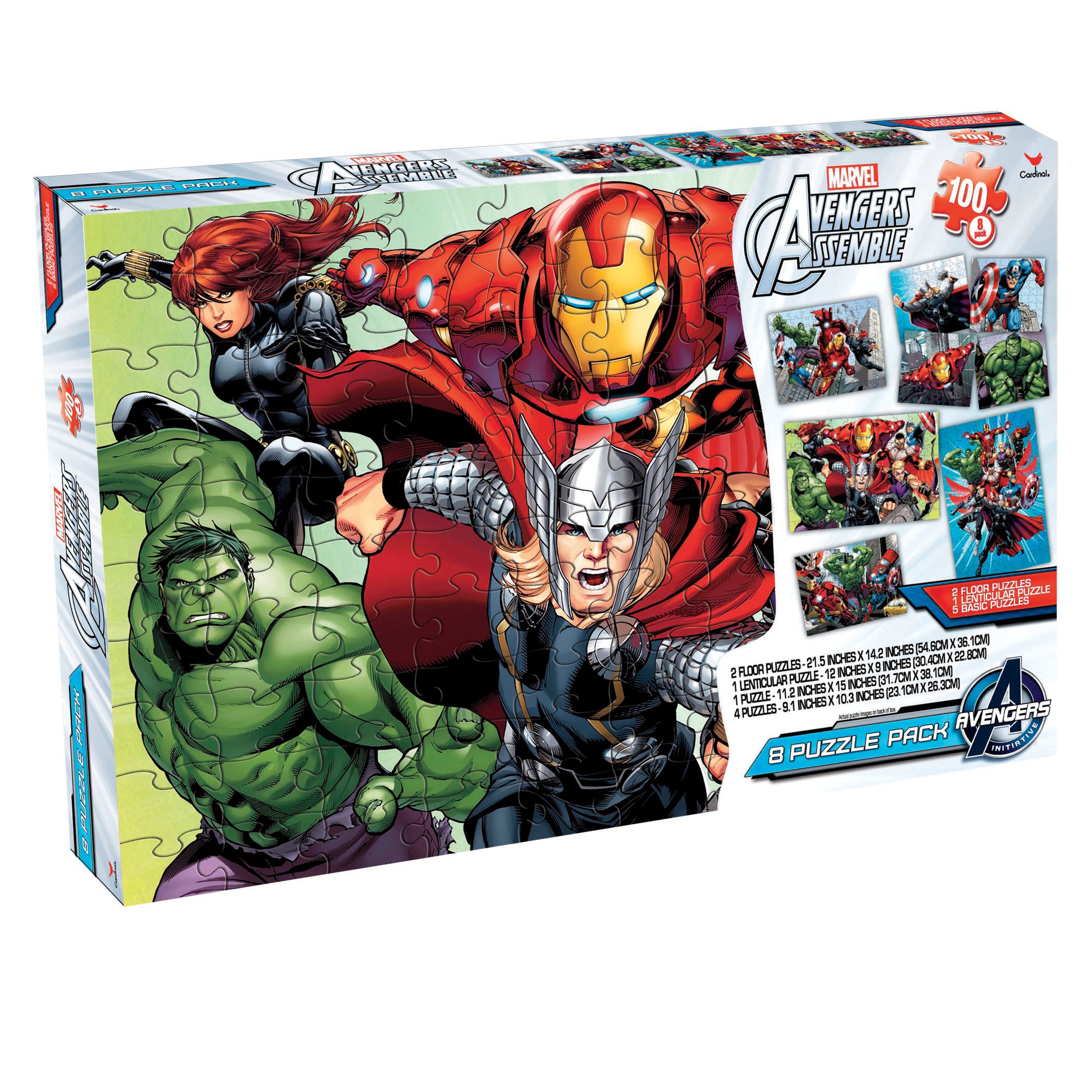 Cardinal Industries Marvel Avengers Assemble 100 Piece Puzzle Pack