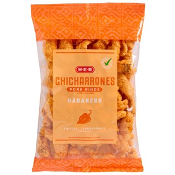 H-E-B Chicharrones Pork Rinds - Habanero, 5 oz