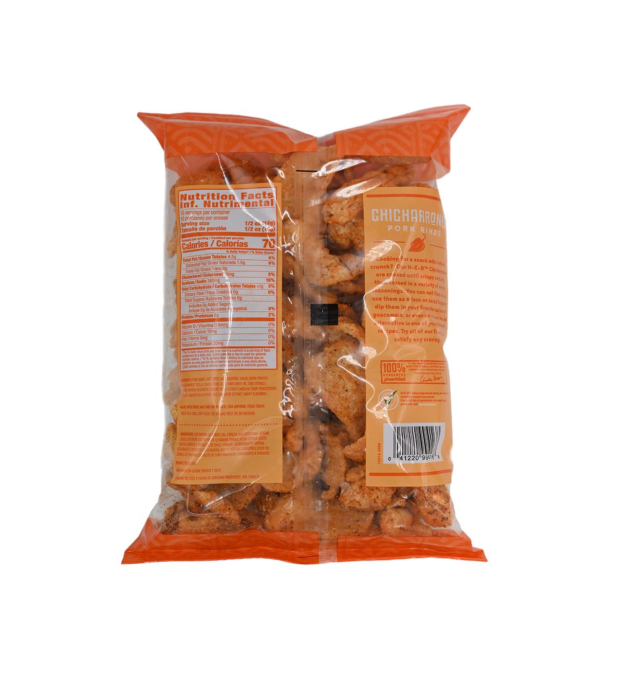 H-E-B Chicharrones Pork Rinds - Habanero; image 2 of 2