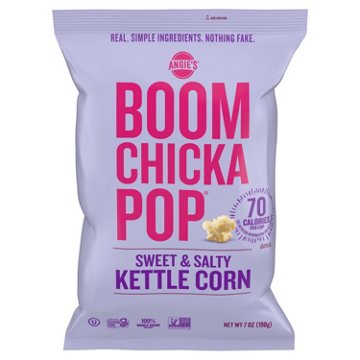Angie's BOOMCHICKAPOP Sweet & Salty Kettle Corn Popcorn, 7 oz