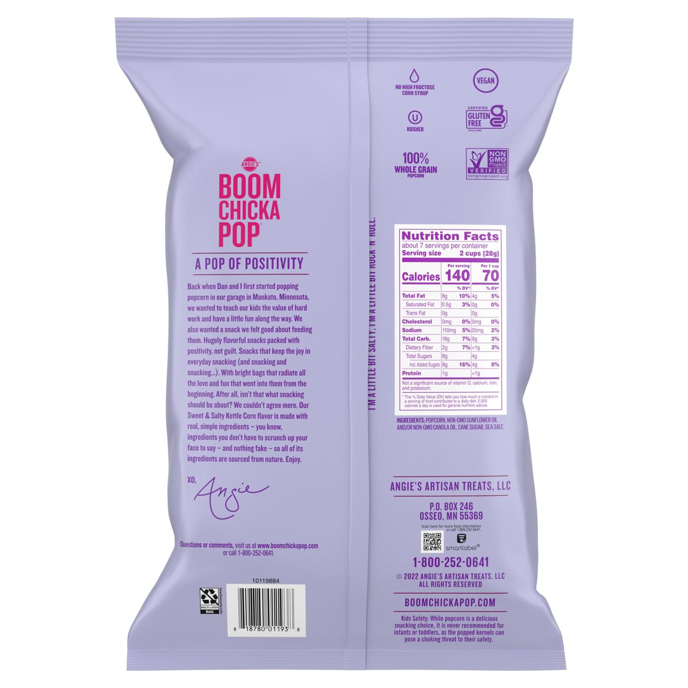 Angie's BOOMCHICKAPOP Sweet & Salty Kettle Corn Popcorn; image 4 of 7