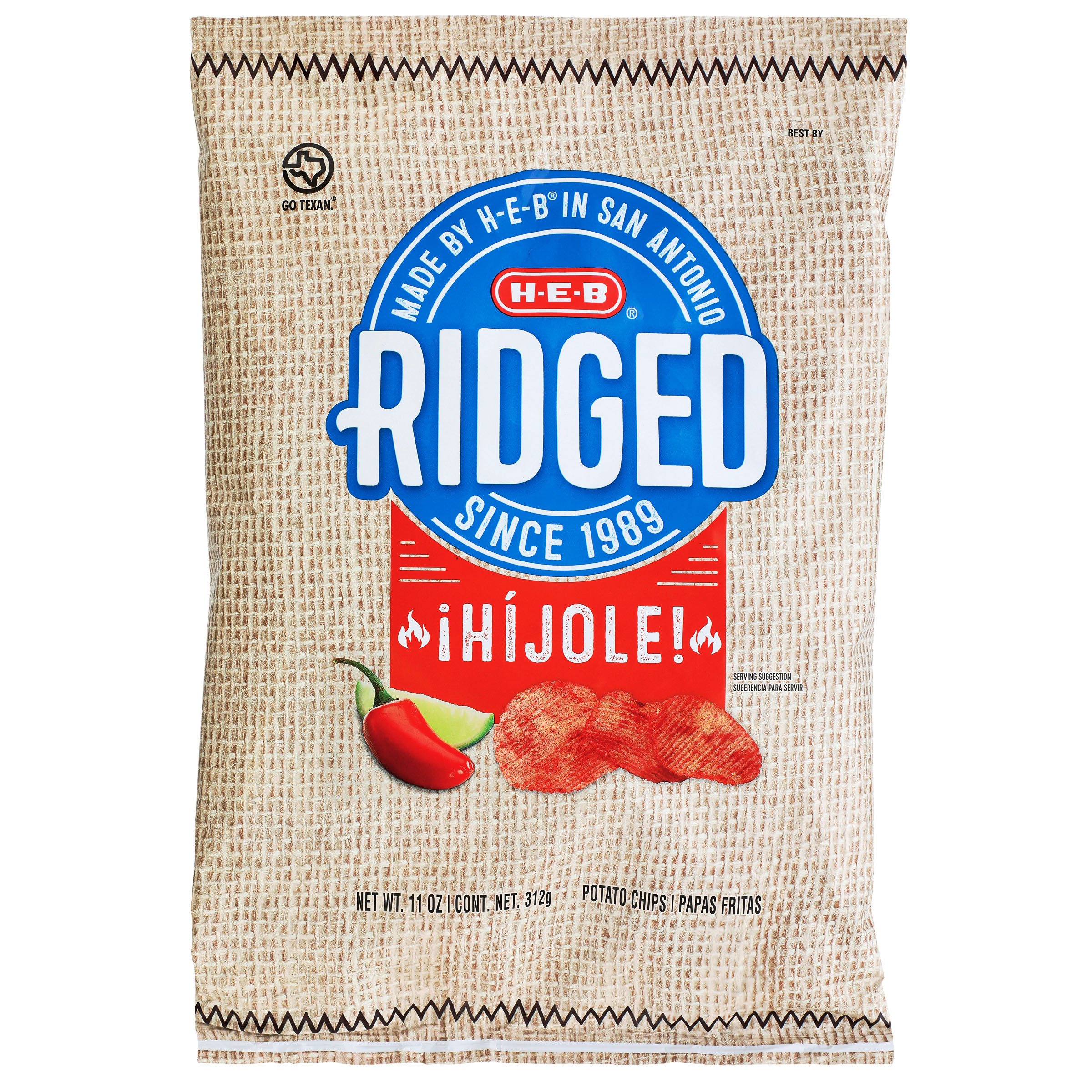 HEB Ridged Hijole! Potato Chips Shop Chips at HEB