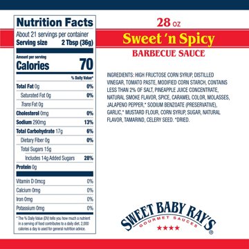 Sweet Baby Ray's Sweet 'n Spicy Barbecue Sauce