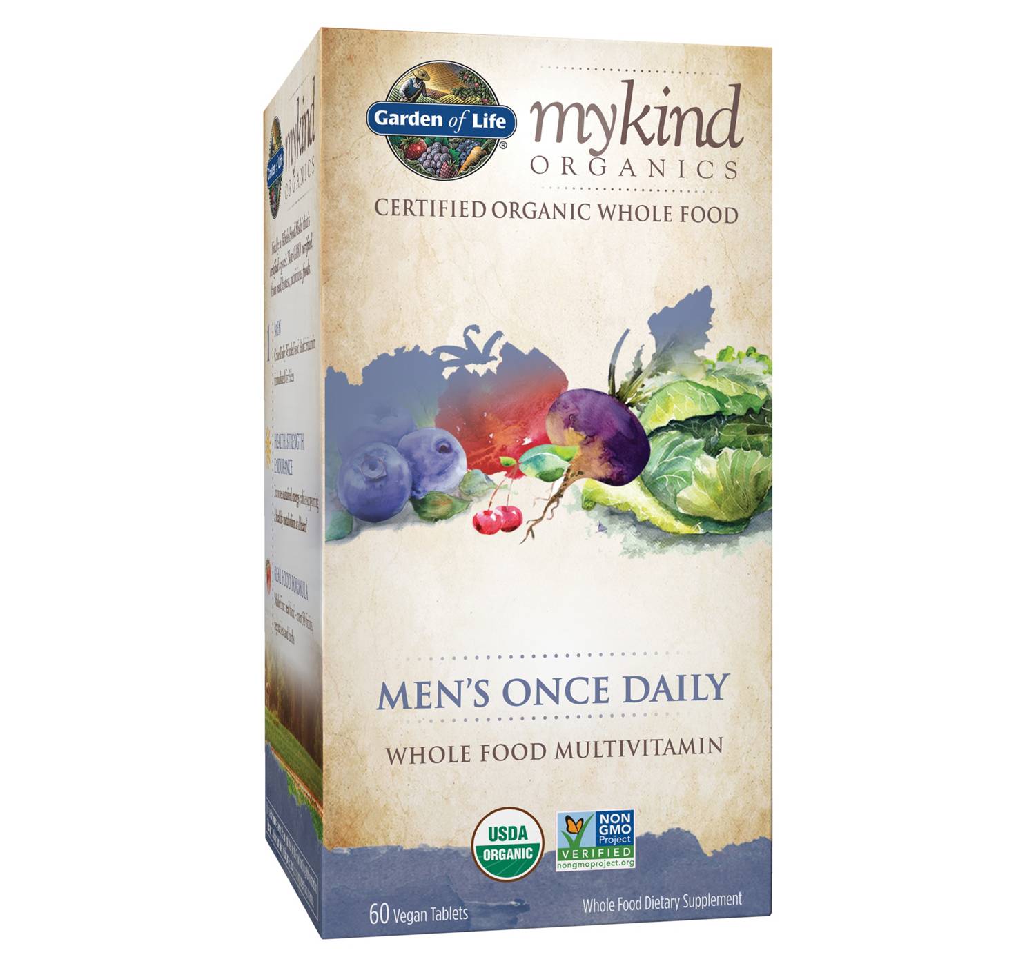 Garden of Life mykind Organics Men's Once Daily Multivitamin Tablets; image 1 of 2